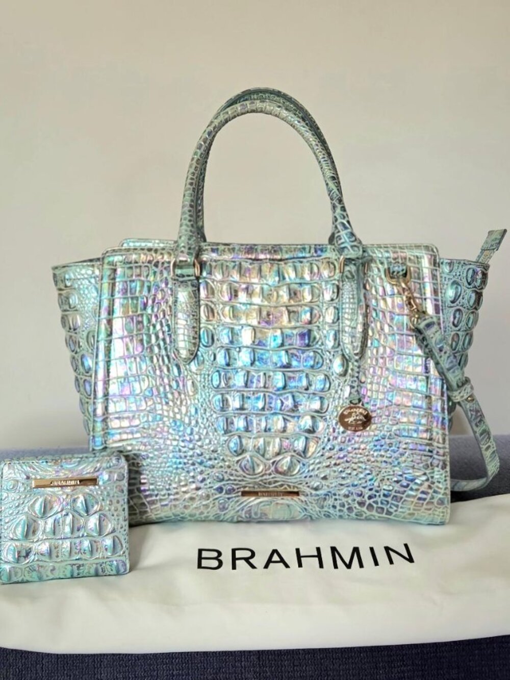 Brahmin Satchel with Wallet - Picture 3 of 7
